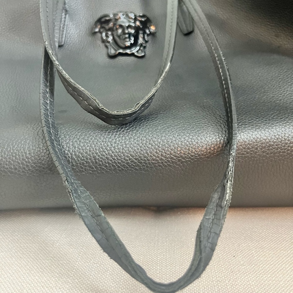 Versace Black Leather Tote Bag - Picture 8 of 8